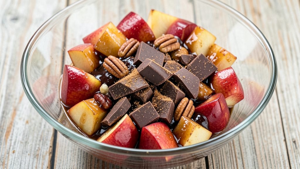 Apple Chocolate Recipe: Warm Spiced Clusters With Molten Hearts