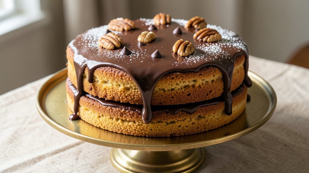 Baker's Semi-Sweet German Chocolate Cake Recipe: Secret Buttermilk Moisture and Toasted Pecan Crown