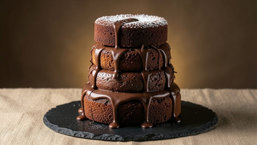 Cheesecake Factory Chocolate Tower Truffle Cake Recipe: Layered Fudge, Pecan Crunch, and Ganache Rivers