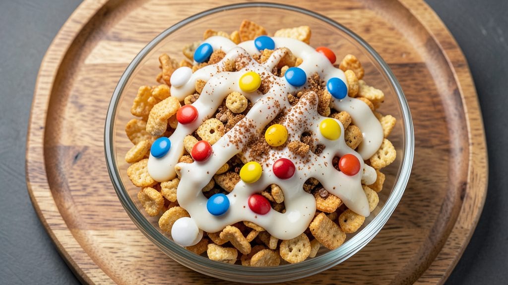 Chex Mix Recipe With White Chocolate And M&M's: Sweet-Salty Crunch in One Bowl