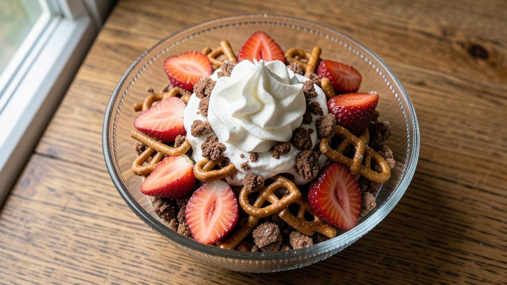 Chocolate Angel Strawberry Pretzel Salad Recipe: Sweet-Salty Crunch in Every Bite