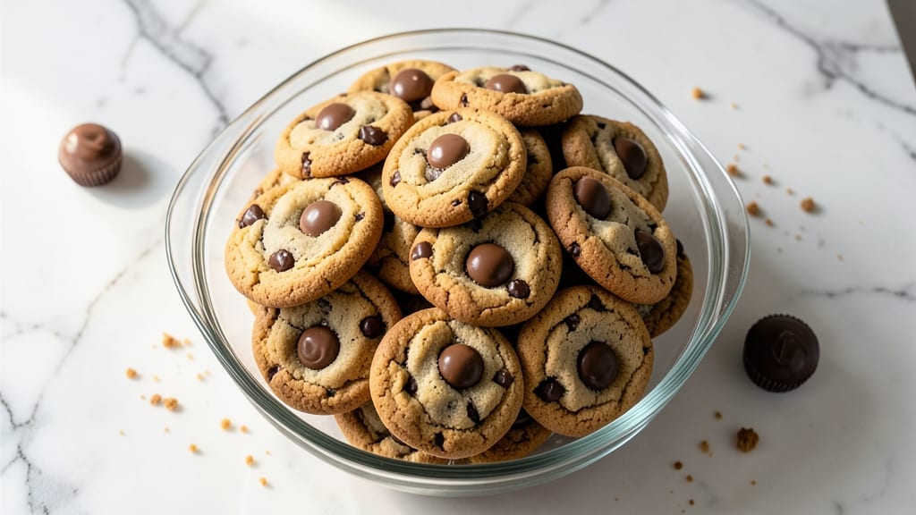 Chocolate Chip Cookie and Reese's Peanut Butter Cup Recipe: Double-Layered Sweet-Salty Bliss
