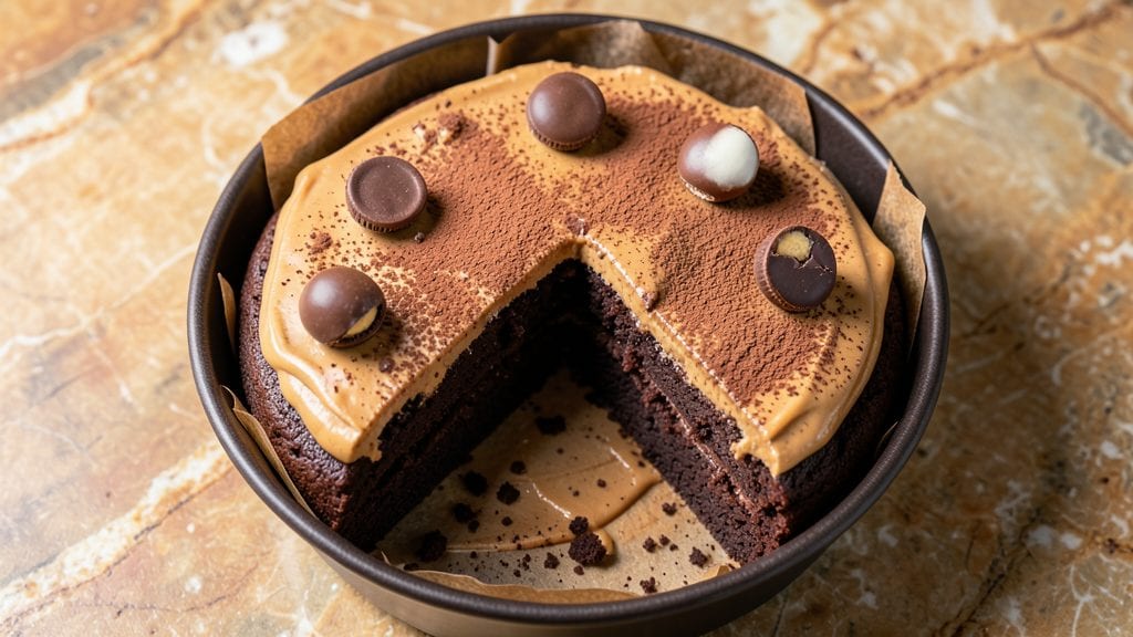 Chocolate Reese's Cake Recipe: Fudgy Layers and Peanut Butter Swirls