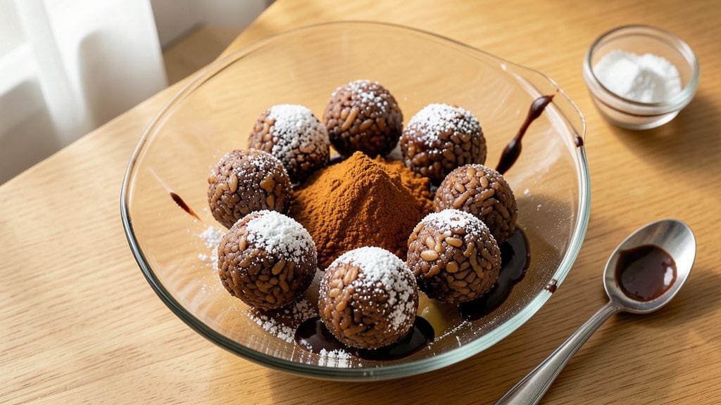Chocolate Rice Balls Recipe: Crispy Coated Bites With Silky Sweet Centers