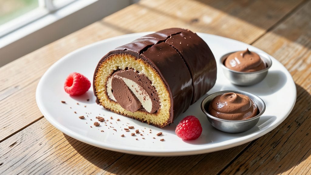 Chocolate Roulade Recipe: Swirled Decadence With Crispy Cocoa Crown
