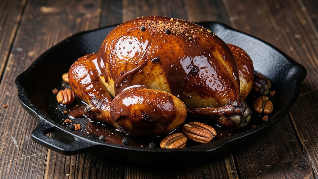 Chocolate Turkey Recipe: Rich Dark Ganache Glaze for Moist, Decadent Meat