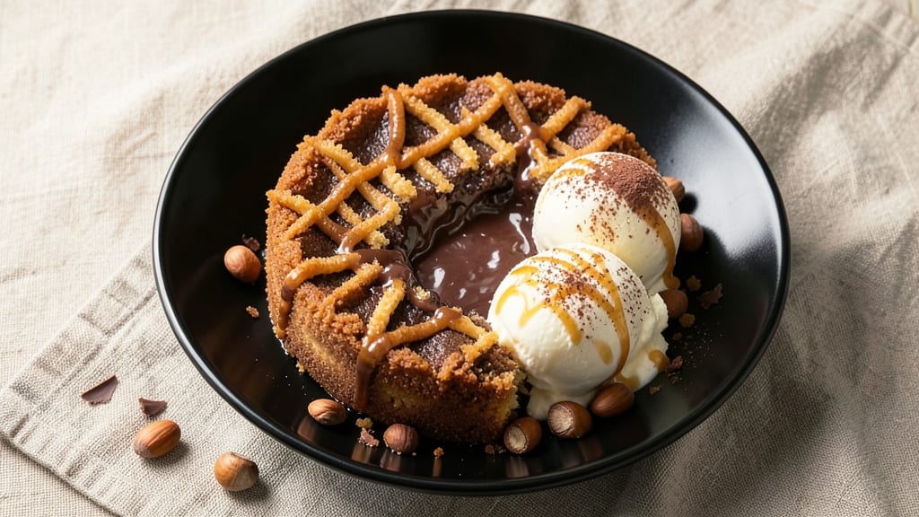 Domino's Chocolate Lava Crunch Cake Recipe: Molten Chocolate Rivers With Crunchy Pecan Crown