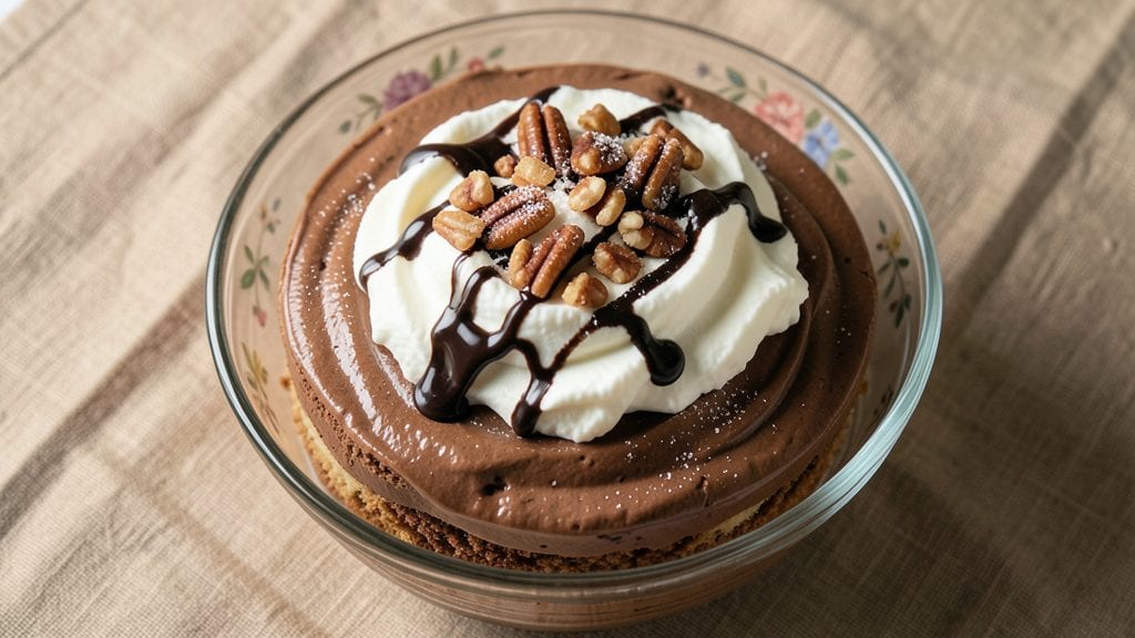 Hershey's Chocolate Pudding Cake Recipe: No-Bake Layers of Silky Chocolate and Vanilla Bliss