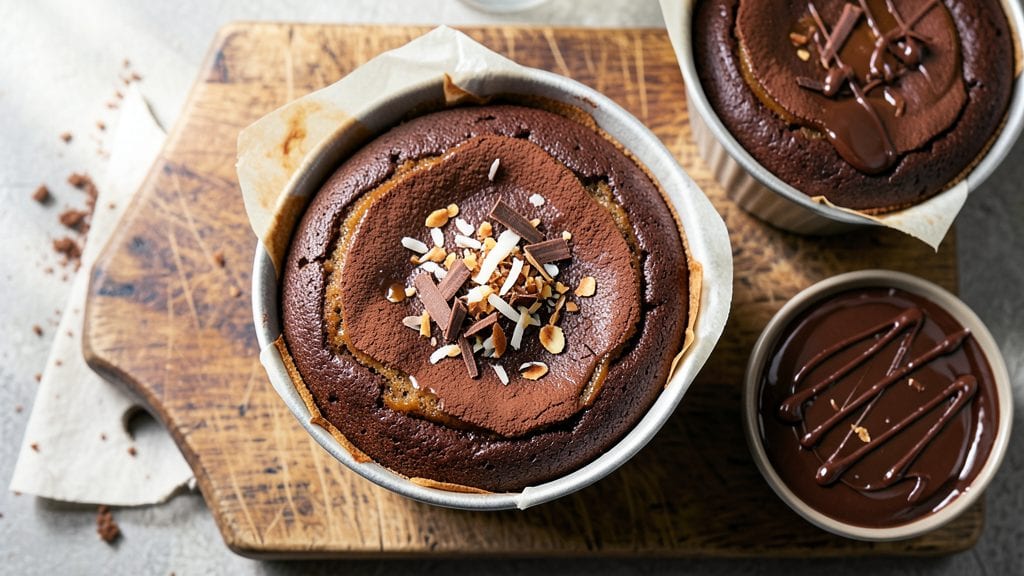 Small German Chocolate Cake Recipe: Mini Portions With Pecan-Cocoa Swirl Magic